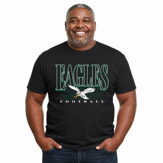 Philadelphia Eagles  NFL Overtime Blueprint T-Shirt Men Women Unisex - Black