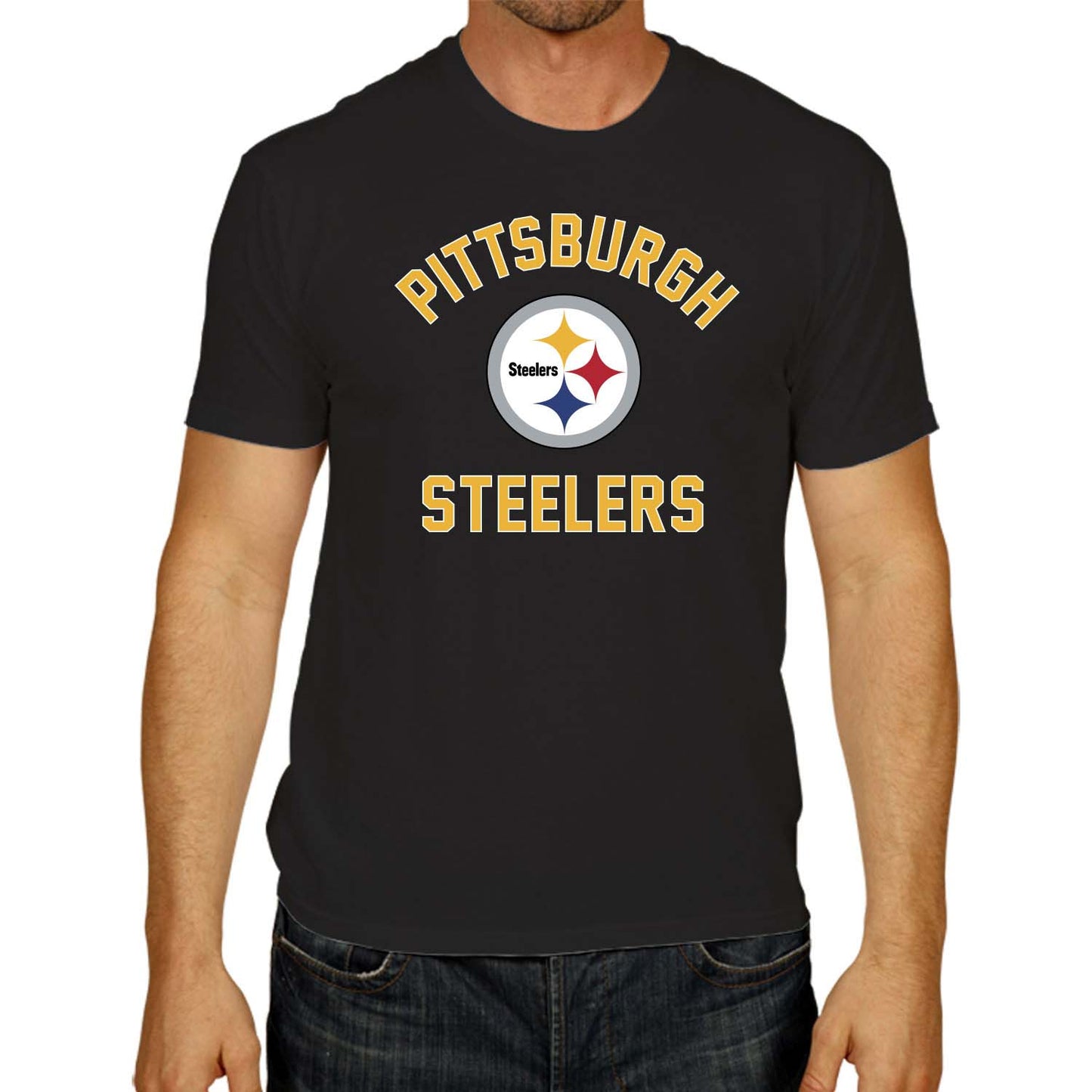 Pittsburgh Steelers Team Fan Apparel NFL  Gameday T-Shirt - Black