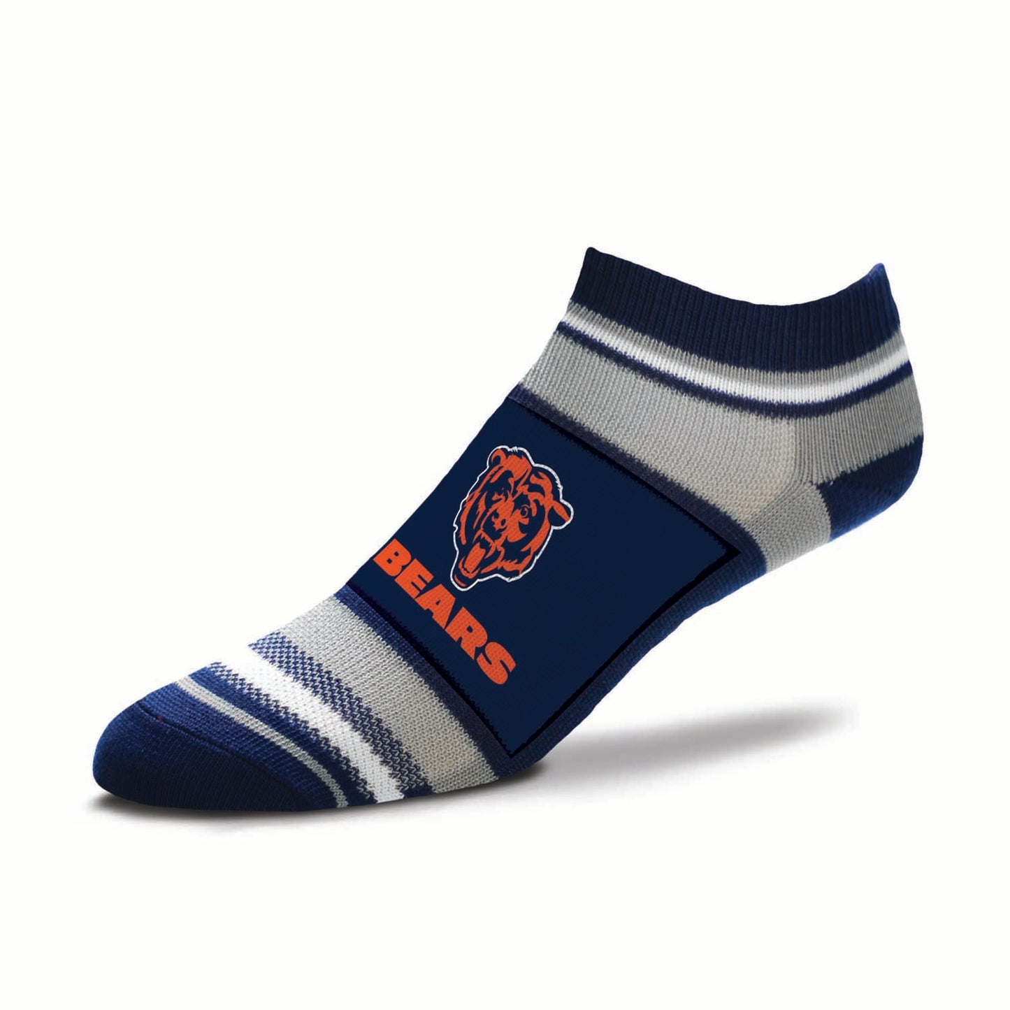 Chicago Bears NFL Adult Marquis Addition No Show Socks - Navy