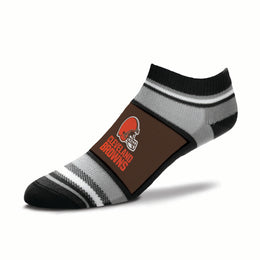 Cleveland Browns NFL Adult Marquis Addition No Show Socks - Brown