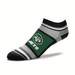 New York Jets NFL Adult Marquis Addition No Show Socks - Green