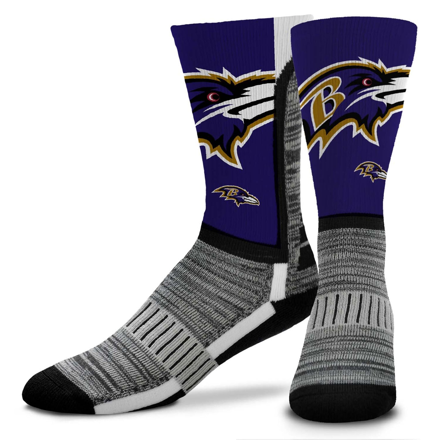 Baltimore Ravens NFL Adult Curve Socks - Purple