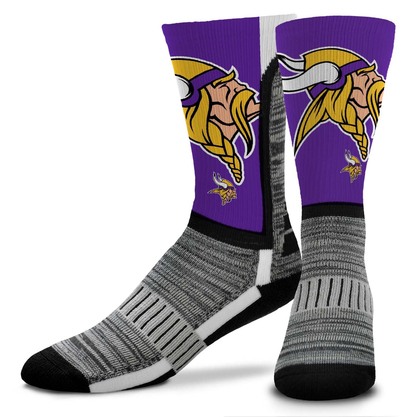 Minnesota Vikings NFL Adult Curve Socks - Purple