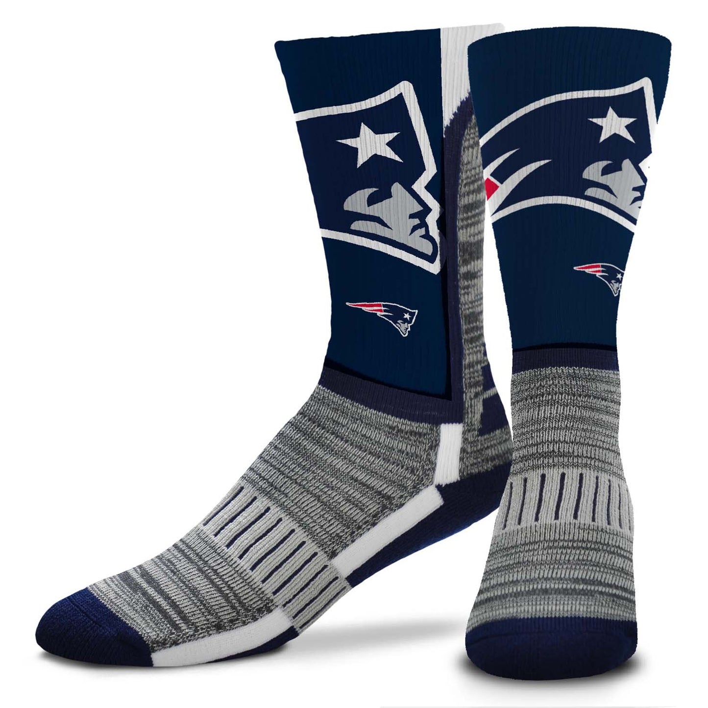New England Patriots NFL Youth V Curve Socks - Navy