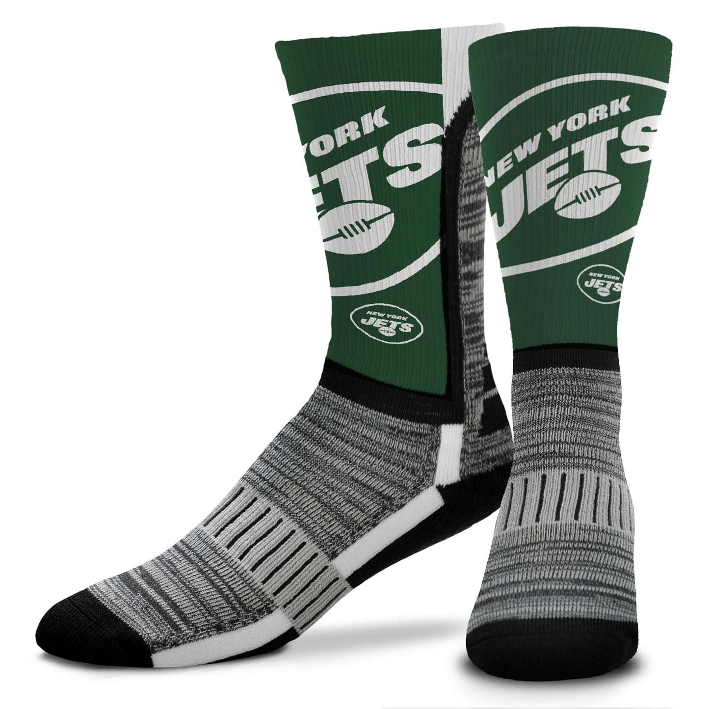 New York Jets NFL Youth V Curve Socks - Green