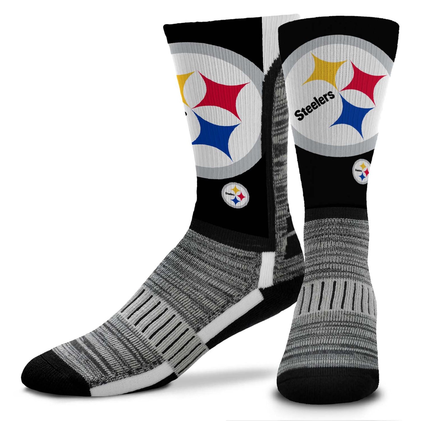 Pittsburgh Steelers NFL Youth V Curve Socks - Black