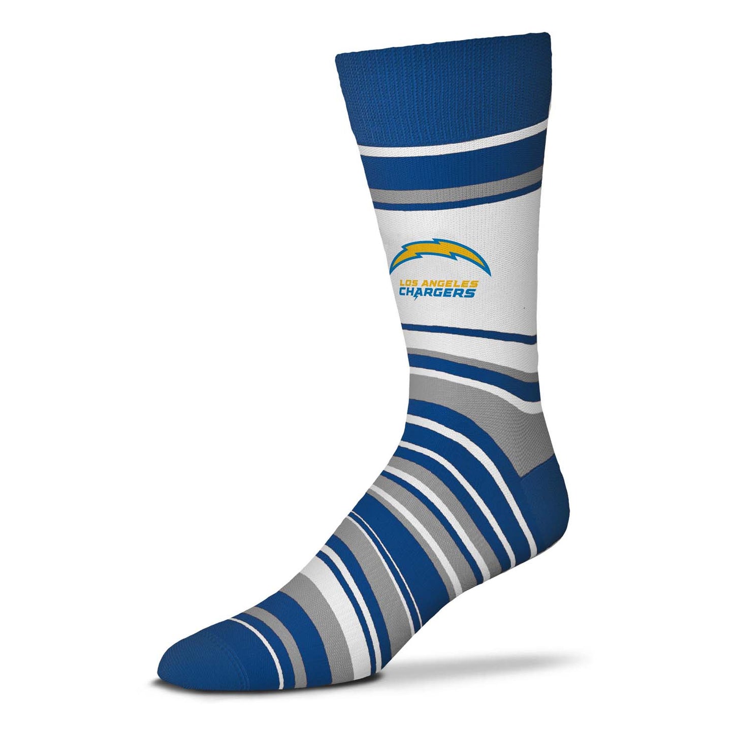 Los Angeles Chargers NFL Adult Striped Dress Socks - Blue