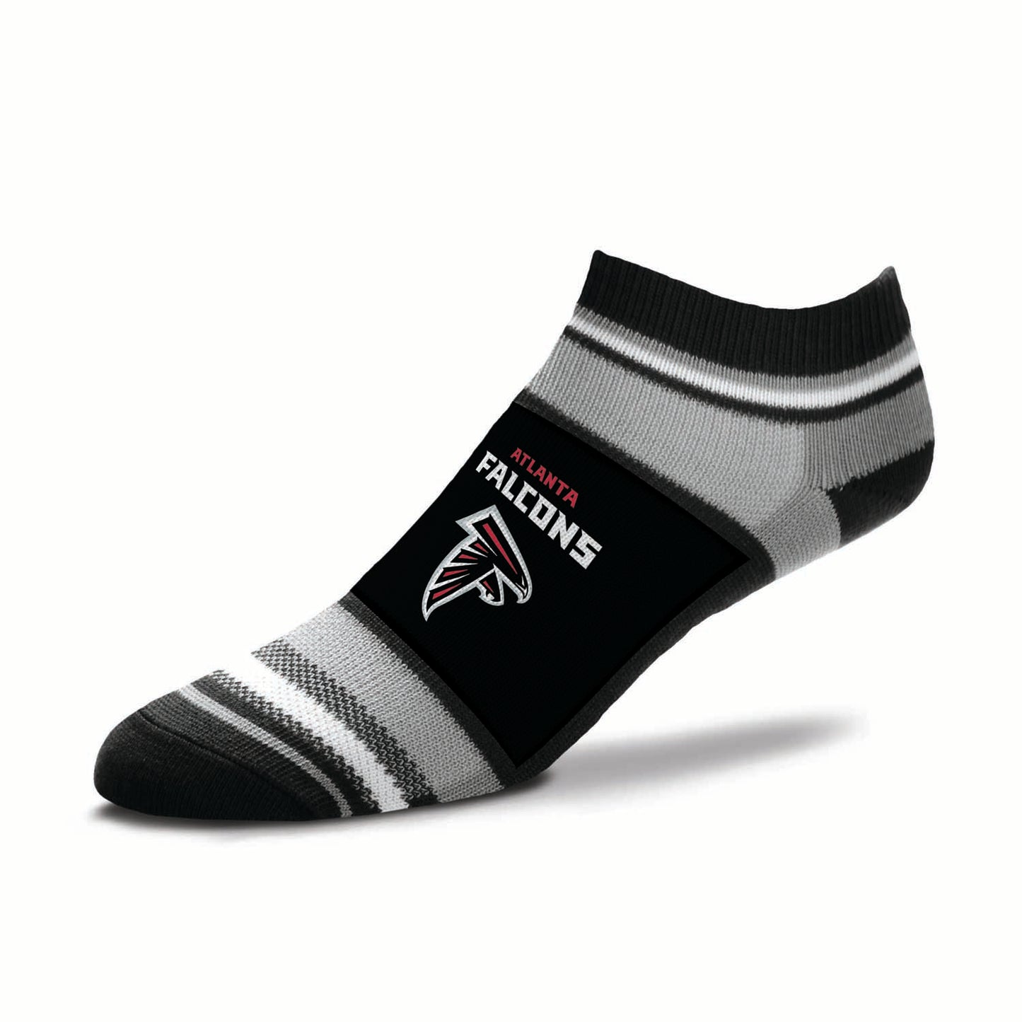 Atlanta Falcons Adult Marquis Addition No Show Socks - Black