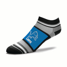 Detroit Lions Adult Marquis Addition No Show Socks - Blue