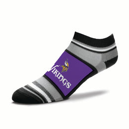 Minnesota Vikings Adult Marquis Addition No Show Socks - Purple