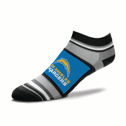 Los Angeles Chargers Adult Marquis Addition No Show Socks - Blue