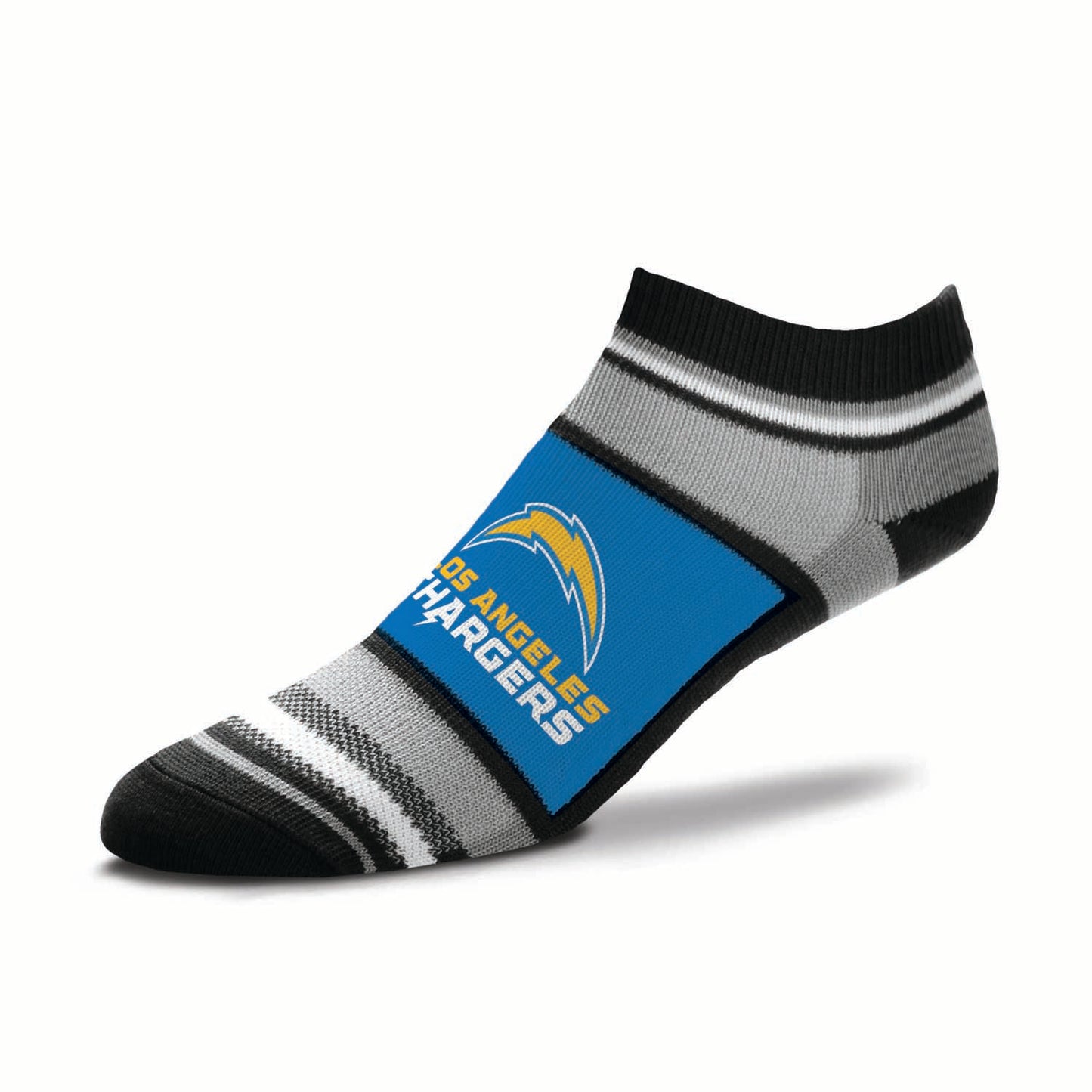 Los Angeles Chargers Adult Marquis Addition No Show Socks - Blue