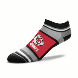 Kansas City Chiefs Adult Marquis Addition No Show Socks - Red
