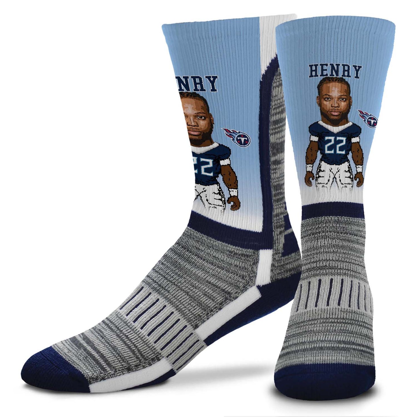 Tennessee Titans NFL Youth V Curve Socks - Light Blue #22