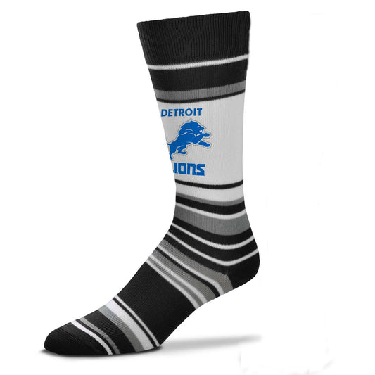 Detroit Lions NFL Adult Striped Dress Socks - Black