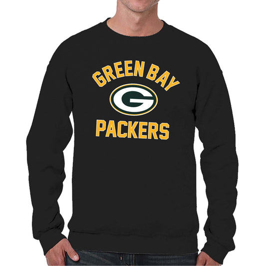 Green Bay Packers NFL Adult Gameday Football Crewneck Sweatshirt - Black