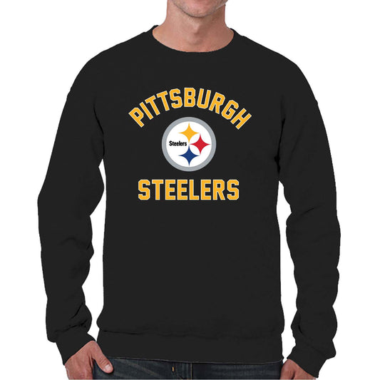 Pittsburgh Steelers NFL Gameday Adult Crewneck Sweatshirt - Black