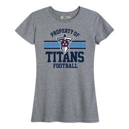 Tennessee Titans NFL Womens Short Sleeve Property of Tshirt - Gray