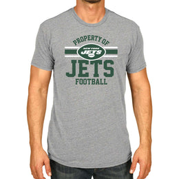 New York Jets NFL Adult Property Of T-Shirt - Sport Gray