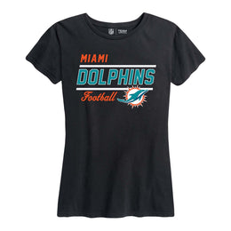 Miami Dolphins NFL Gameday Women's Relaxed Fit T-shirt - Black