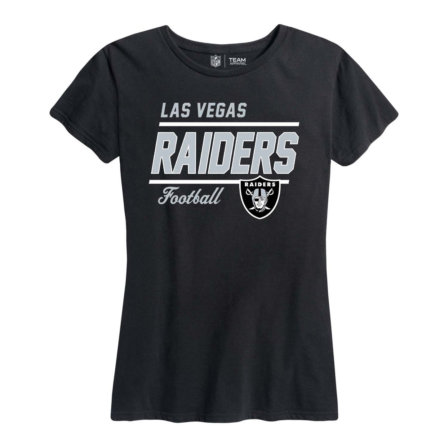 Las Vegas Raiders NFL Womens Plus Size Relaxed Fit T-Shirt - Black