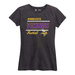 Minnesota Vikings NFL Womens Plus Size Relaxed Fit T-Shirt - Team Color