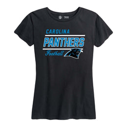 Carolina Panthers NFL Womens Plus Size Relaxed Fit T-Shirt - Black