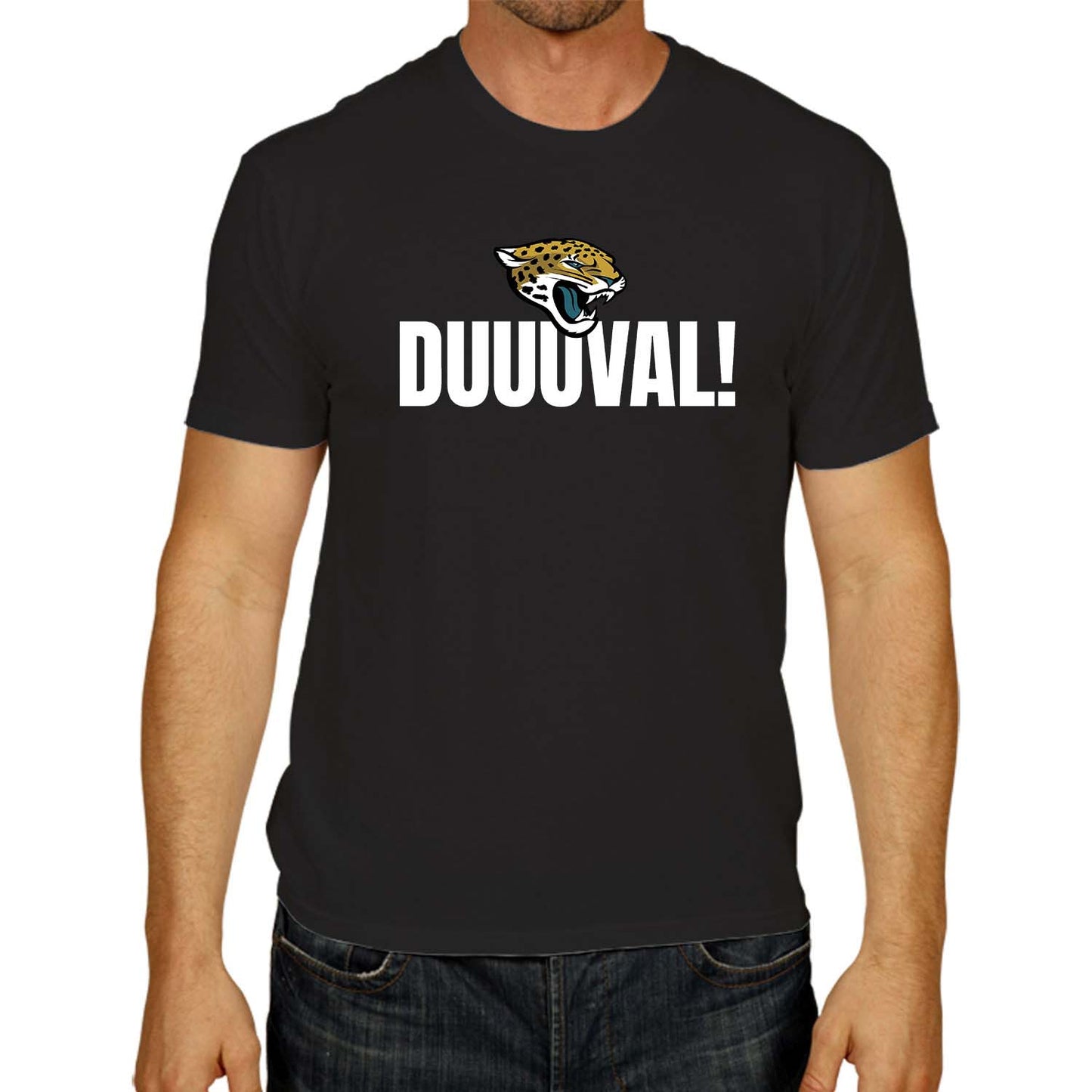 Jacksonville Jaguars NFL Adult Team Slogan Unisex T-Shirt - Black