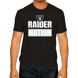 Las Vegas Raiders NFL Adult Team Slogan Unisex T-Shirt - Black