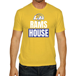 Los Angeles Rams NFL Adult Team Slogan Unisex T-Shirt - Gold