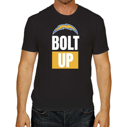 Los Angeles Chargers NFL Adult Team Slogan Unisex T-Shirt - Black