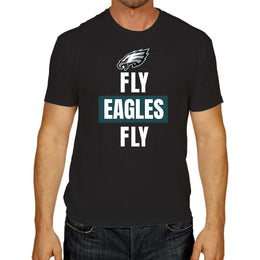 Philadelphia Eagles NFL Adult Team Slogan Unisex T-Shirt - Black