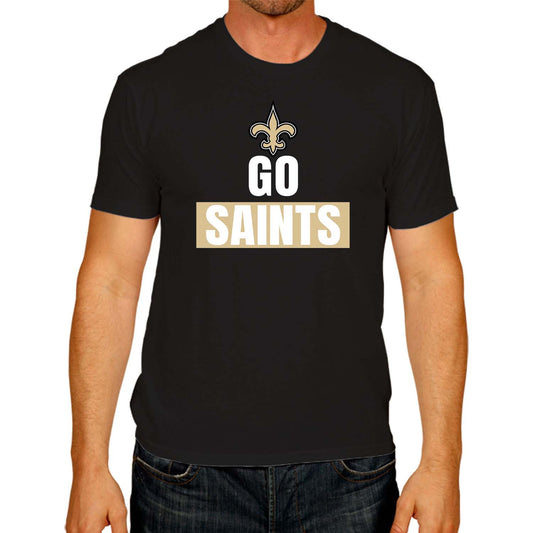 New Orleans Saints  NFL Team Slogan T-Shirt - Black