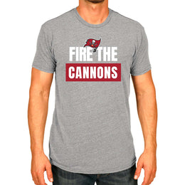 Tampa Bay Buccaneers NFL Adult Team Slogan Unisex T-Shirt - Sport Gray