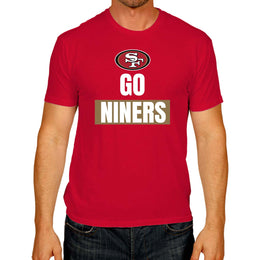 San Francisco 49ers NFL Adult Team Slogan Unisex T-Shirt - Red