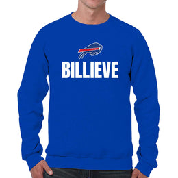 Buffalo Bills NFL Adult Slogan Crewneck Sweatshirt - Royal