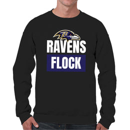 Baltimore Ravens NFL Adult Slogan Crewneck Sweatshirt - Black