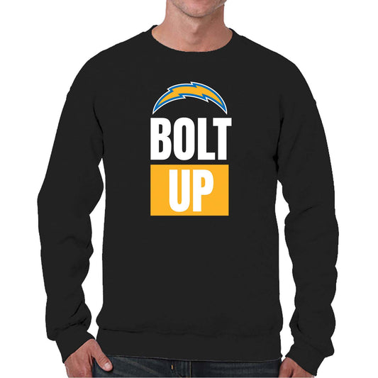 Los Angeles Chargers NFL Adult Slogan Crewneck Sweatshirt - Black