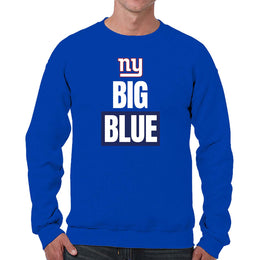 New York Giants NFL Adult Slogan Crewneck Sweatshirt - Royal