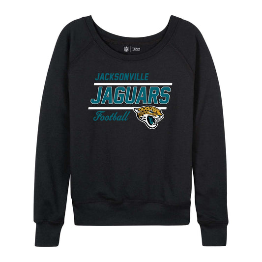 Jacksonville Jaguars Women's Gameday Crewneck Sweatshirt Long Sleeve - Black
