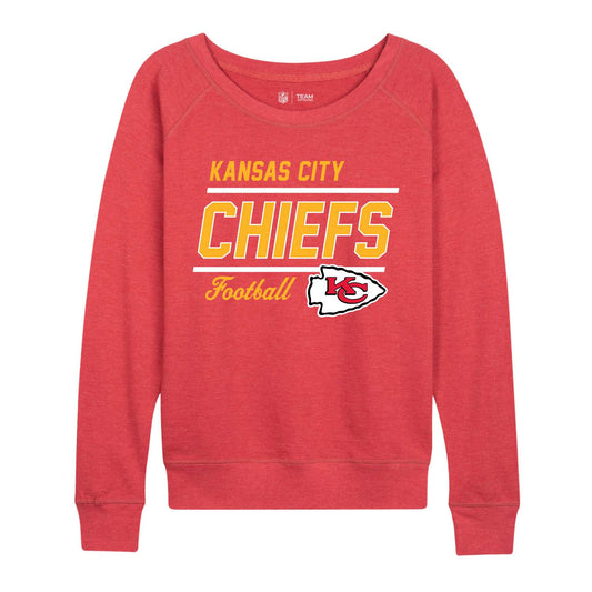 Kansas City Chiefs Women's Gameday Crewneck Sweatshirt Long Sleeve - Red