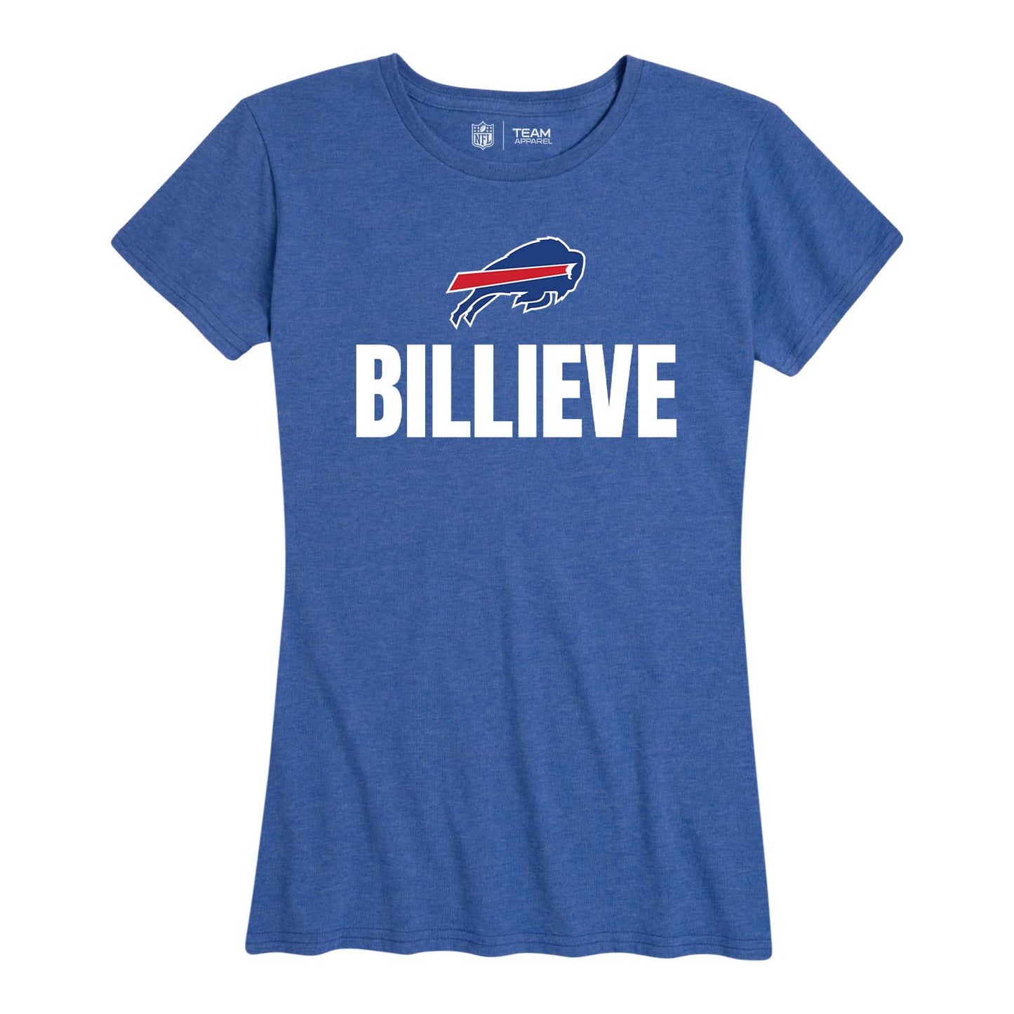 Buffalo Bills NFL Womens Team Slogan Short Sleeve Tshirt - Royal