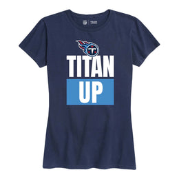 Tennessee Titans NFL Womens Team Slogan Short Sleeve Tshirt - Navy