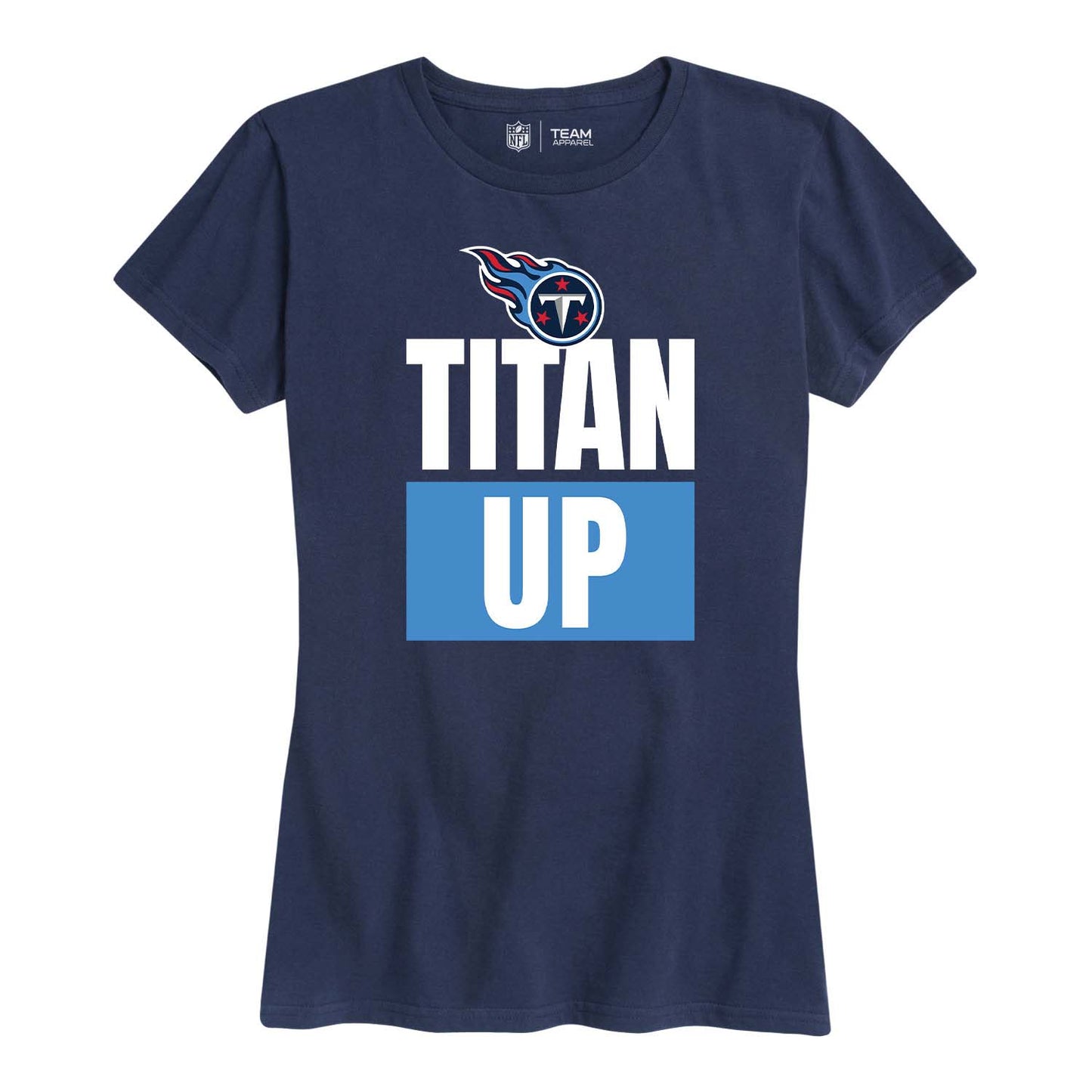 Tennessee Titans NFL Womens Team Slogan Short Sleeve Tshirt - Navy