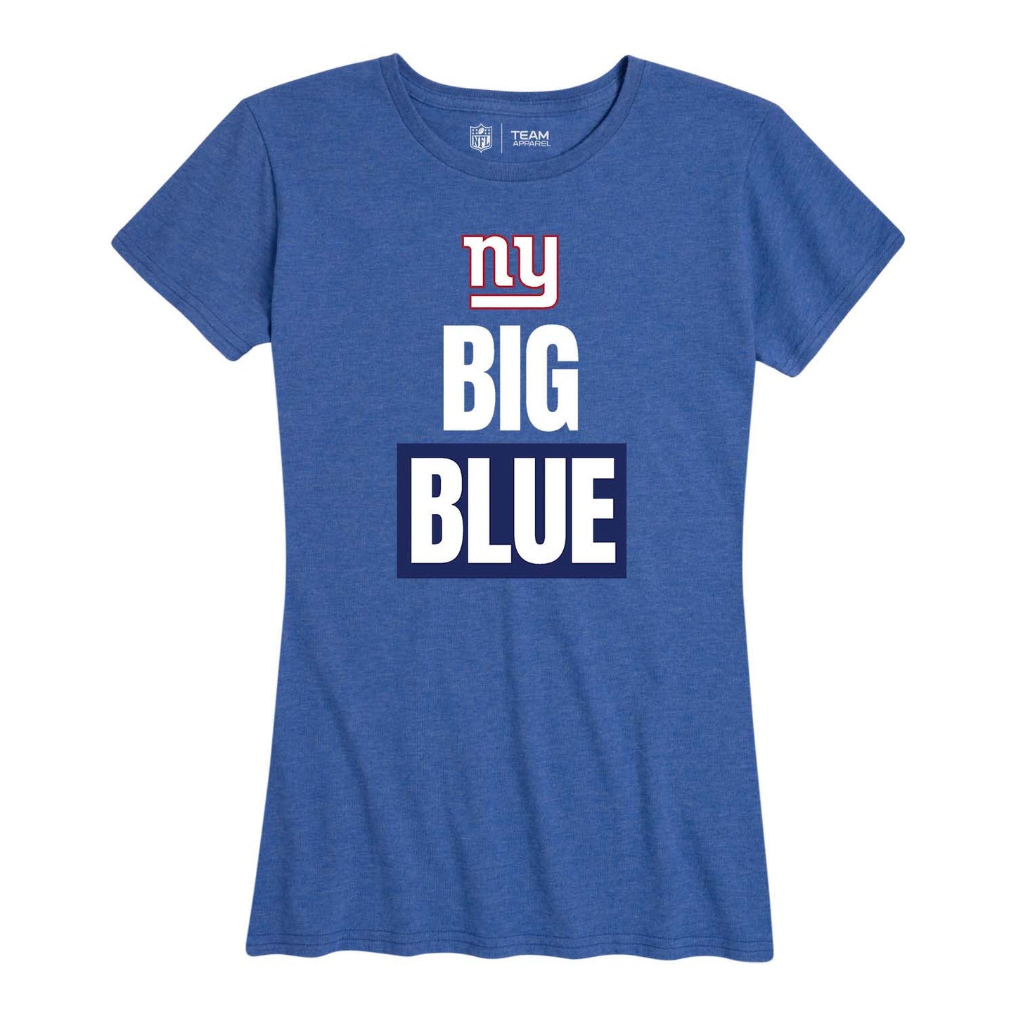 New York Giants NFL Womens Team Slogan Short Sleeve Tshirt - Royal