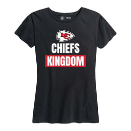 Kansas City Chiefs NFL Womens Plus Size Team Slogan Short Sleeve T-Shirt - Black