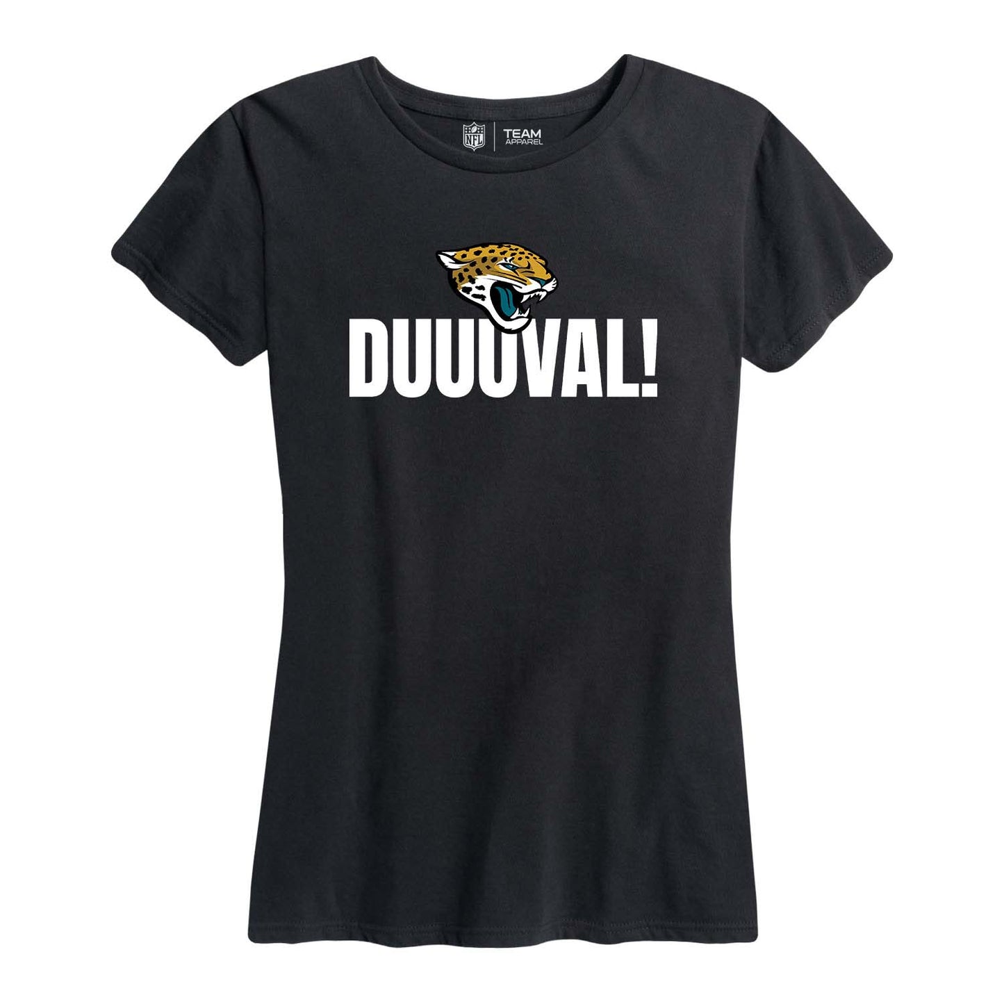 Jacksonville Jaguars NFL Womens Plus Size Team Slogan Short Sleeve T-Shirt - Black