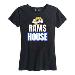 Los Angeles Rams NFL Womens Plus Size Team Slogan Short Sleeve T-Shirt - Black