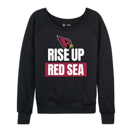 Arizona Cardinals NFL Womens Team Slogan Crew Neck - Black