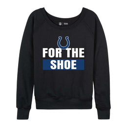 Indianapolis Colts NFL Womens Plus Size Team Slogan Crew Neck - Black
